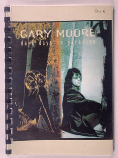 Gary Moore Itinerary Original Vintage Dark Days In Paradise Tour 1997 Front