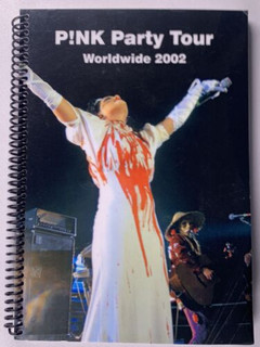 Pink Itinerary Original Vintage Party Tour Worldwide November-December 2002 Front