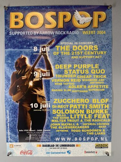 Deep Purple Anthrax  Status Quo Poster Original Promo Bospop Holland 2004 Front