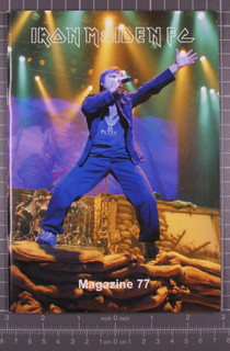Iron Maiden Magazine Official Fan Club Original Vintage No. 77 front