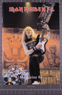 Iron Maiden Magazine Official Fan Club Original Vintage No. 82 front