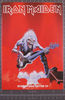 Iron Maiden Bruce Dickinson Magazine Official  Fan Club Original Vintage No. 39 front