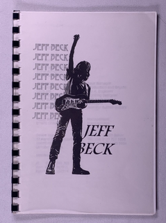 Jeff Beck Itinerary Original Vintage European Summer Tour 1998 Front