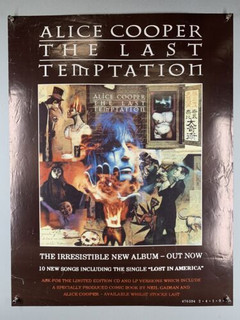 Alice Cooper Poster Vintage Original Promo The Last Temptation 1994 Front