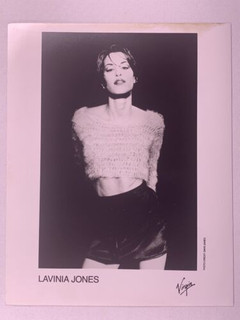 Lavinia Jones Photo Original Vintage Virgin Records Promo Circa Mid 1990s front