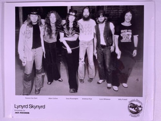 Lynyrd Skynyrd Photo Official MCA Promo 10 x 8 Original Vintage 1976 front
