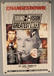 David Bowie Poster  EMI Promo Changes Sound and Vision Greatest Hits 1990 front