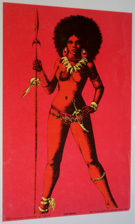War Queen Poster  Original Vintage Houston Blackout & Poster Dist Co 1970 front