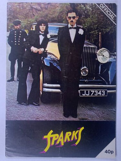 Sparks Ron Russell Mael Programme Original Vintage Autumn Tour November 1974 Front