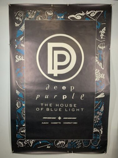 Deep Purple Blackmore Poster Original Polydor Promo House Of The Blue Light 1987 front