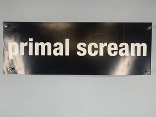 Primal Scream Poster Original Record Store Black And White Promo Circa Mid 1990s front