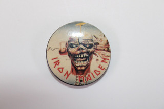 Iron Maiden Badge Pin Official Iron Maiden Holdings Can I Play With Madness 1988 front