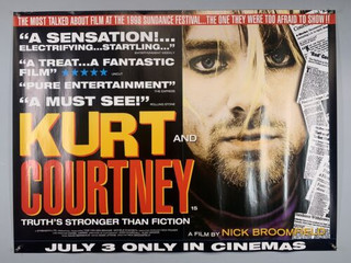 Nirvana Kurt Cobain Courtney Love Poster Original  Kurt and Courtney Movie 1998 front