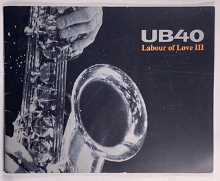 UB40 Programme Original Vintage Labour Of Love III Tour Promo 1998 Front