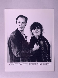 John Otway With Richard Holgarth Photo Original Black And White Circa 1996 Front