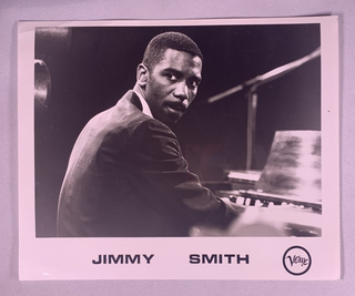 Jimmy Smith Photo Original Vintage Verve Records Black And White Promo 1964 Front