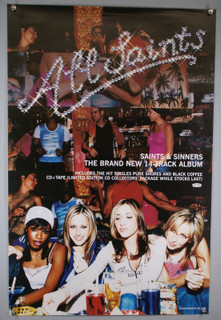 All Saints Poster Original London Recordings Promo For Saints And Sinners 2000 Front