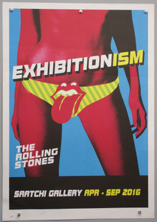 Rolling Stones Poster Original Ltd Ed.  #434 Exhibitionism Saatchi London 2016 front