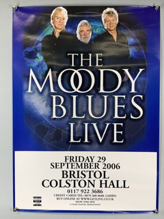 The Moody Blues Hayward Lodge and  Edge Poster Vintage Promo Live Bristol 2006 Front