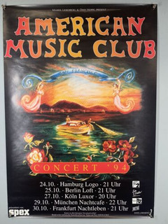 American Music Club Mark Eitzel Poster Original Promo German Tour October 1994 front