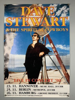 Dave Stewart And The Spiritual Cowboys Poster Original Live In Concert 1999 front