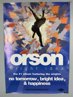 Orson Poster Orig Double Sided Mercury Records Promo Bright Idea Happiness 2006 front