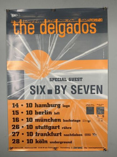 The Delgados And Six By Seven Poster Original German Peloton Tour Promo 1998 #2 front
