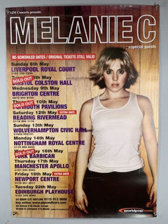 Spice Girls Melanie C Poster Original Rescheduled Northern Star UK Tour 2001 #1 front