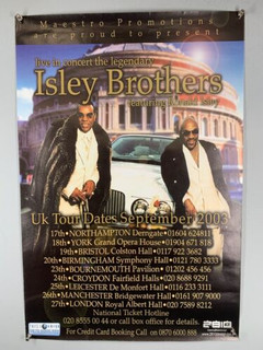 Isley Brothers Poster Orig Promo Featuring Ron Isley UK Tour September 2003 Front