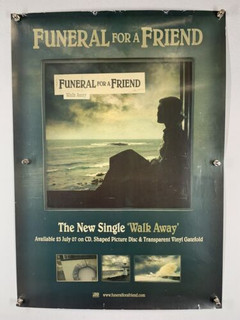Funeral For a Friend Poster Orig Atlantic Records Promo Walk Away Single 2007 front