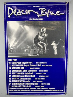 Deacon Blue Lorraine McIntosh Poster Orig SFX Entertainment Promo UK Tour 2001 front