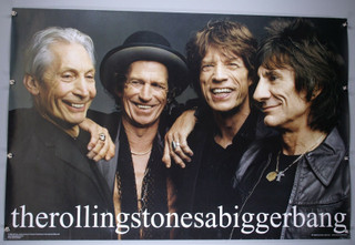 Rolling Stones Poster Vintage Original Officially Licensed A Bigger Band 2005 front