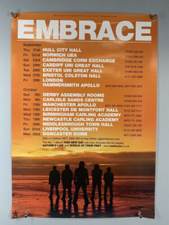 Embrace Poster Vintage Original Virgin Records Promo This New Day UK Tour  2006 front
