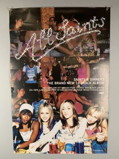 All Saints Poster Original London Recordings Promo Saints And Sinners Album 2000 Front