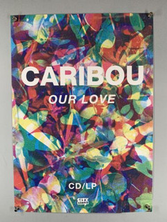 Caribou Dan Snaith Poster Original City Slang Record Store Promo Our Love 2014 Front