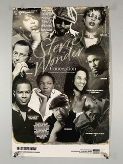 Stevie Wonder Eric Clapton Poster Original Motown Promo Conception Album 2003 Front
