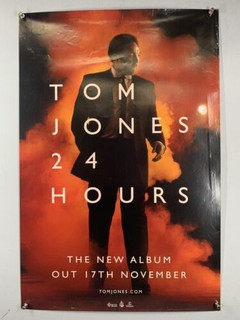 Tom Jones Poster Original Parlophone Records 24 Hours New Album November 2008 Front