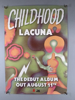 Childhood Poster Original Marathon House Anxiety Record Store Promo Lacuna 2014 Front