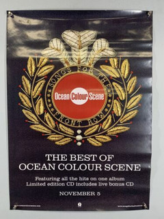 Ocean Colour Scene OCS  Poster Orig Songs for the Front Row The The Best Of 2001 Front