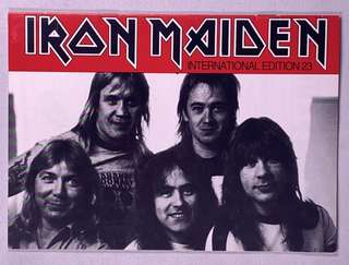 Iron Maiden Fan Club Magazine Original Vintage International Edition 23 1987 front