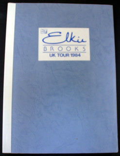 Elkie Brooks Itinerary Original Vintage Used UK Tour September-November 1984 Front