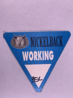 Nickelback Pass Original Working Silverside Up European Tour Manchester 2002 Front