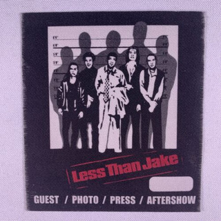 Less Than Jake Pass Ticket Original Academy Manchester Uni Circa Early 2000s Front