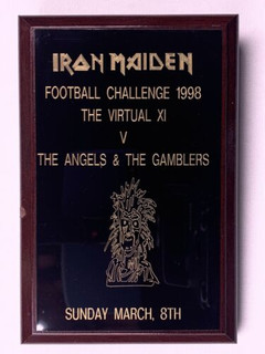 Iron Maiden Trophy Virtual XI vs The Angel & The Gamblers Football Game 1998 FRONT