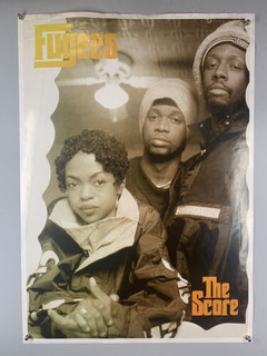 Fugees Lauryn Hill Poster Vintage Original Columbia Sepia Promo The Score 1996 front