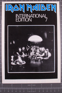 Iron Maiden Fan Club Magazine Original Vintage International Edition Promo No. 7 front