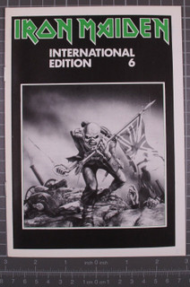 Iron Maiden Fan Club Magazine Original Vintage International Edition No. 6 front