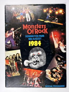 AC DC Ozzy Osbourne Van Halen Programme Original Vintage Monsters Of Rock 1984 Front