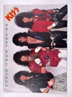 Kiss Gene Simmons Paul Stanley Programme Original Animalize World Tour 1984 Front