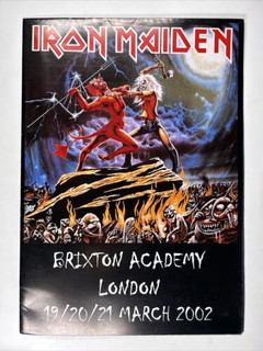Iron Maiden Programme Original Vintage Clive Burr MS Trust Fund Brixton 2002 front